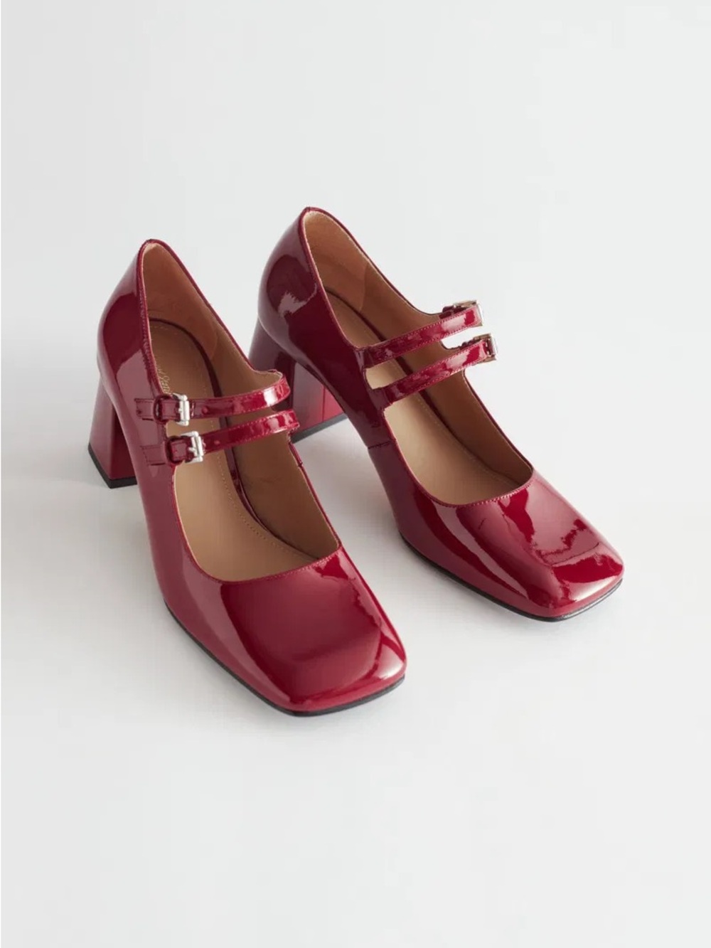 BNIB & Other Stories Patent Leather Mary Jane Pumps